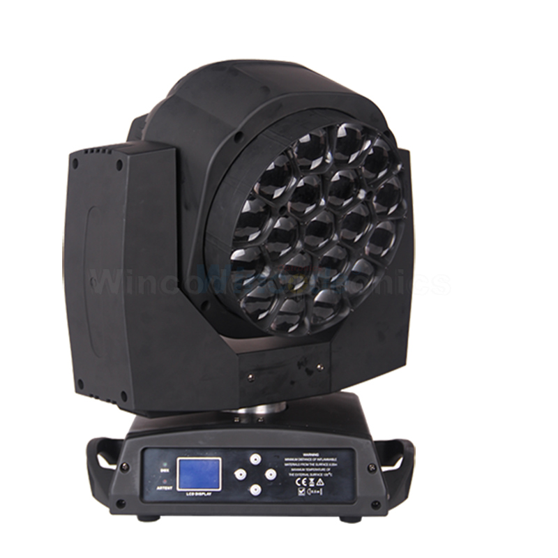 B-Eye K10 19×15W LED-Zoom-Moving-Head-Wash-Licht