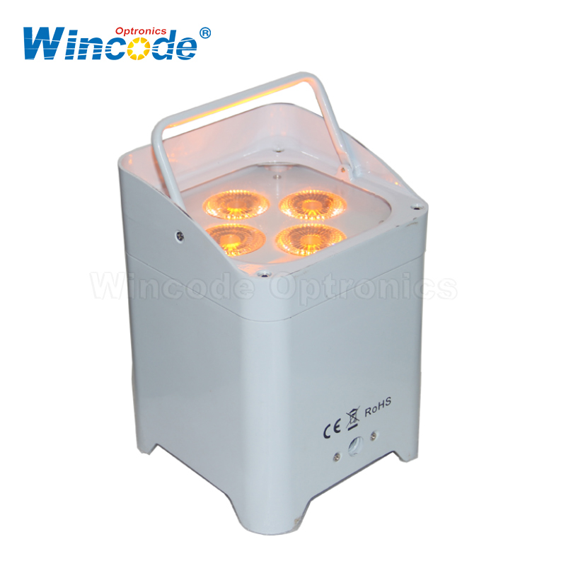 4/6×18W wiederaufladbarer, batteriebetriebener, kabelloser LED-Par-Hochzeits-Uplight