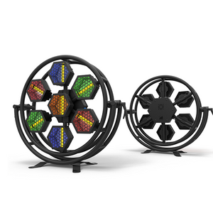 7 × 60 W LED-RGB-Retro-Blitzlicht 